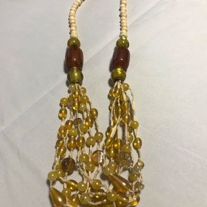 Beaded layered necklace